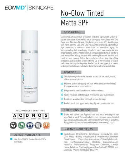 No-Glow Matted Tinted SPF 40